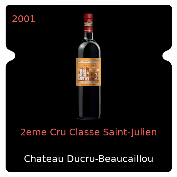 Ducru-Beaucaillou 2eme Cru Classe Saint-Julien 2001