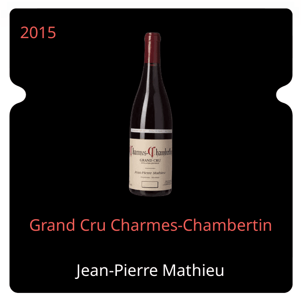 Jean-Pierre Mathieu Grand Cru Charmes-Chambertin 2015