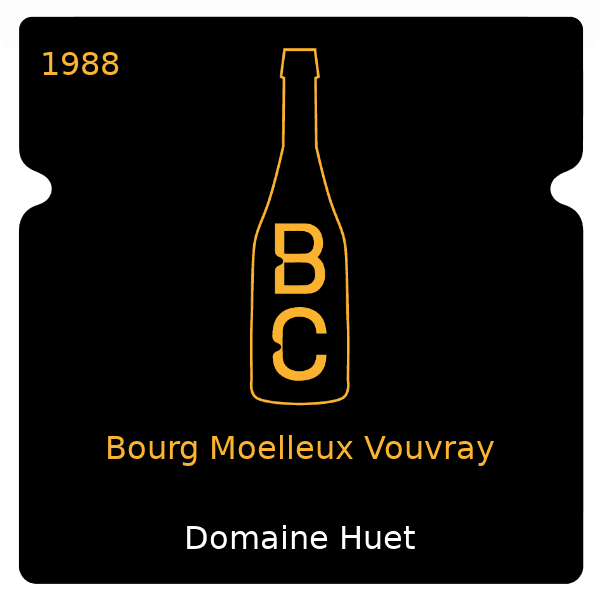 Huet Bourg Moelleux Vouvray 1988