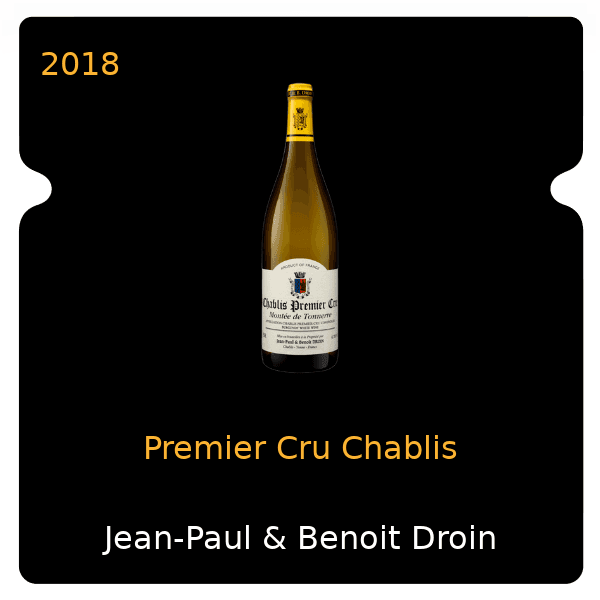 Jean-Paul & Benoit Droin Premier Cru Chablis 2018