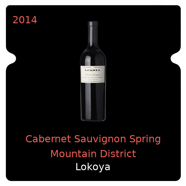 Lokoya Cabernet Sauvignon Spring Mountain District 2014