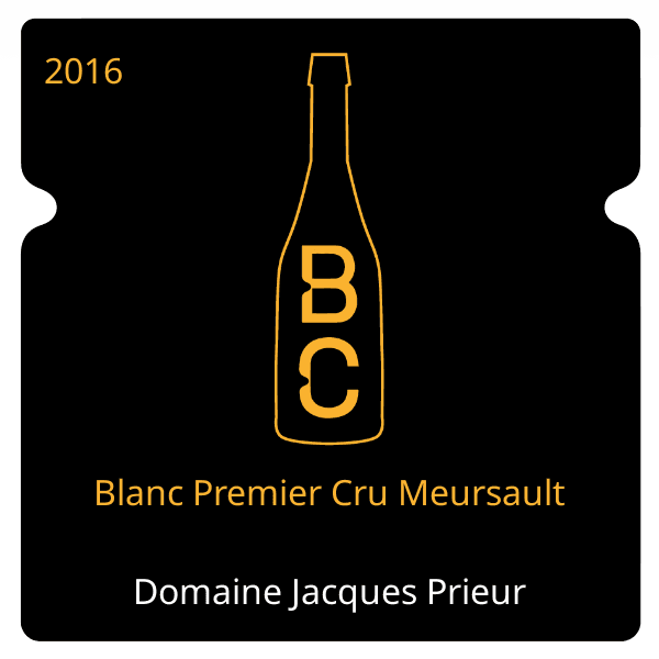 Jacques Prieur Blanc Premier Cru Meursault 2016