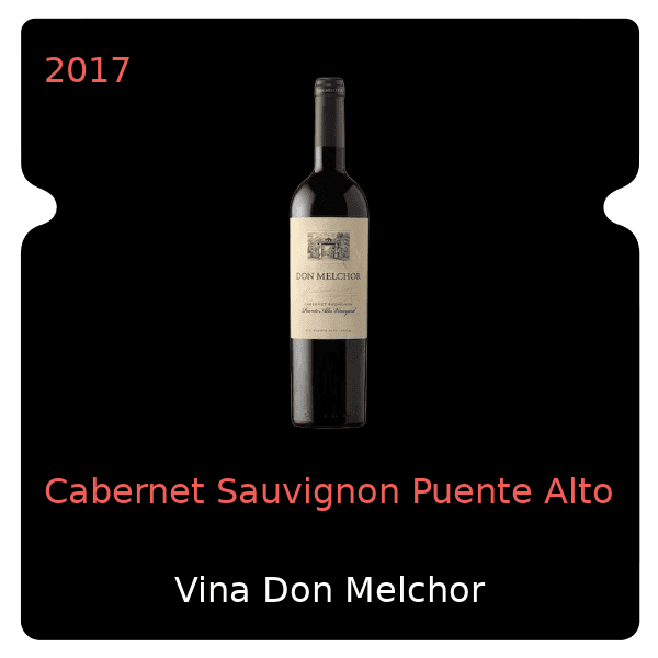 Vina Don Melchor Cabernet Sauvignon Puente Alto 2017