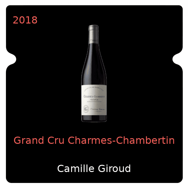 Camille Giroud Grand Cru Charmes-Chambertin 2018