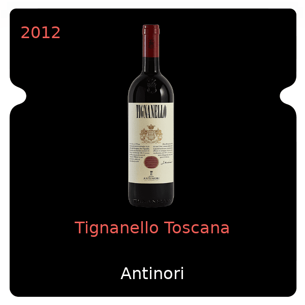 Antinori Tignanello Toscana 2012