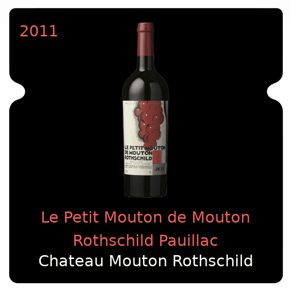 Mouton Rothschild Le Petit Mouton de Mouton Rothschild Pauillac 2011