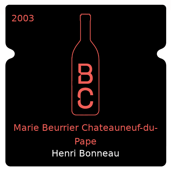 Bonneau Marie Beurrier Chateauneuf-du-Pape 2003