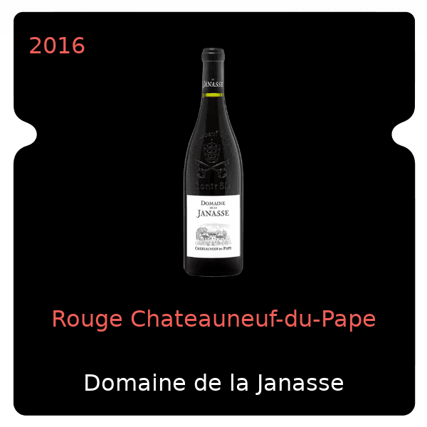 Janasse Rouge Chateauneuf-du-Pape 2016
