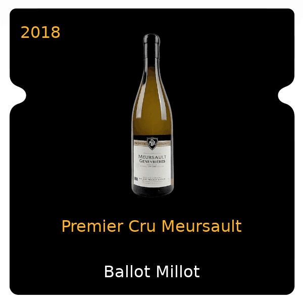 Ballot Millot Premier Cru Meursault 2018