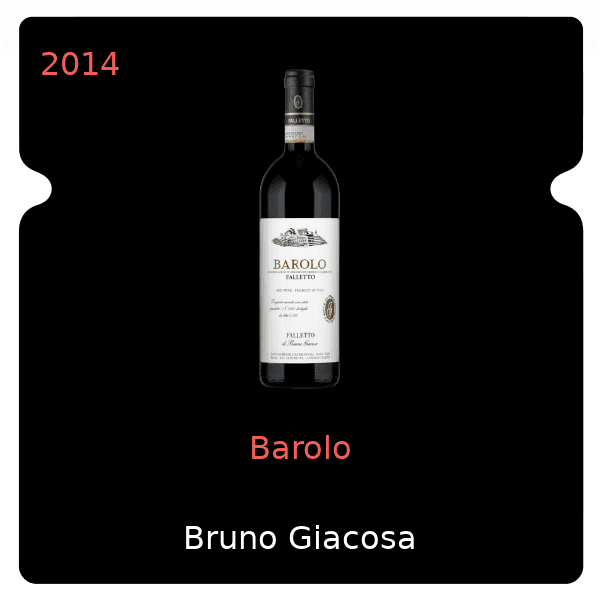 Bruno Giacosa Barolo 2014