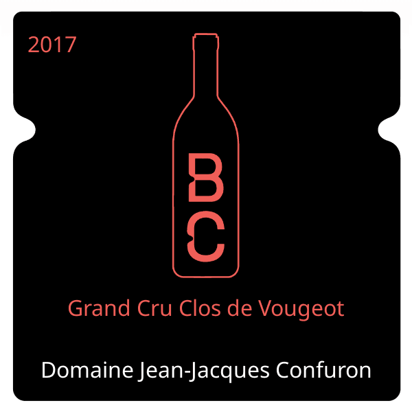 Jean-Jacques Confuron Grand Cru Clos de Vougeot 2017