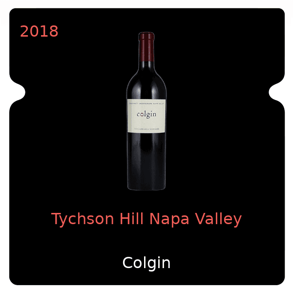 Colgin Cellars Tychson Hill Napa Valley 2018