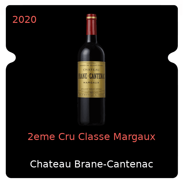 Brane-Cantenac 2eme Cru Classe Margaux 2020