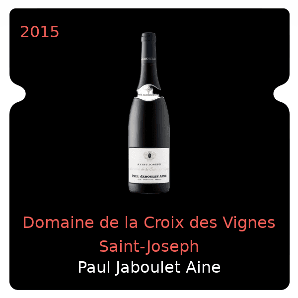 Paul Jaboulet Aine Domaine de la Croix des Vignes Saint-Joseph 2015