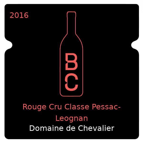 Chevalier Rouge Cru Classe Pessac-Leognan 2016