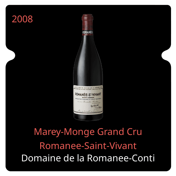 Romanee-Conti Marey-Monge Grand Cru Romanee-Saint-Vivant 2008