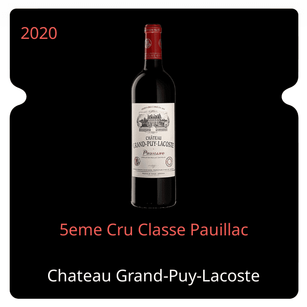 Grand-Puy-Lacoste 5eme Cru Classe Pauillac 2020