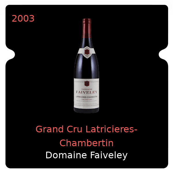 Faiveley Grand Cru Latricieres-Chambertin 2003