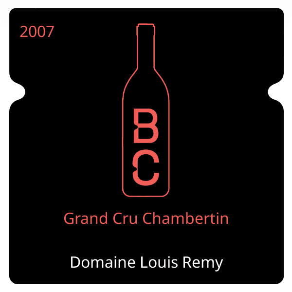 Louis Remy Grand Cru Chambertin 2007
