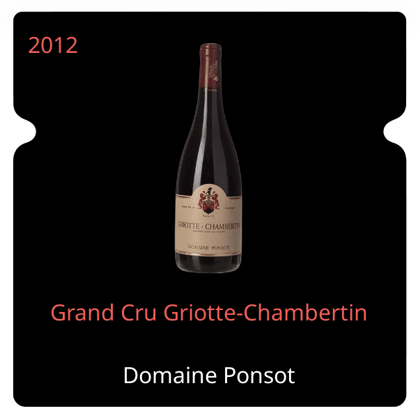 Ponsot Grand Cru Griotte-Chambertin 2012