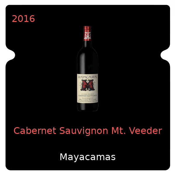 Mayacamas Cabernet Sauvignon Mt. Veeder 2016