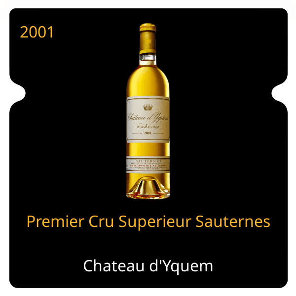 d'Yquem Premier Cru Superieur Sauternes 2001