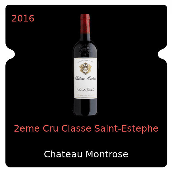 Montrose 2eme Cru Classe Saint-Estephe 2016