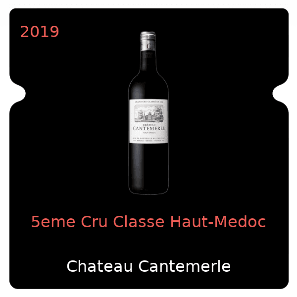 Cantemerle 5eme Cru Classe Haut-Medoc 2019