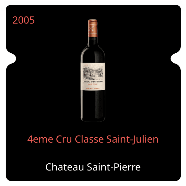 Saint-Pierre 4eme Cru Classe Saint-Julien 2005