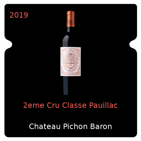 Pichon Baron 2eme Cru Classe Pauillac 2019