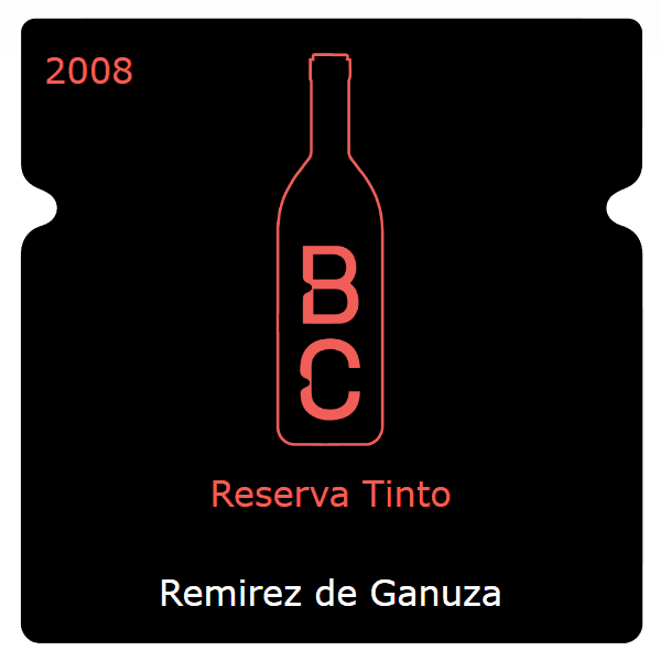 Remirez de Ganuza Reserva Tinto 2008