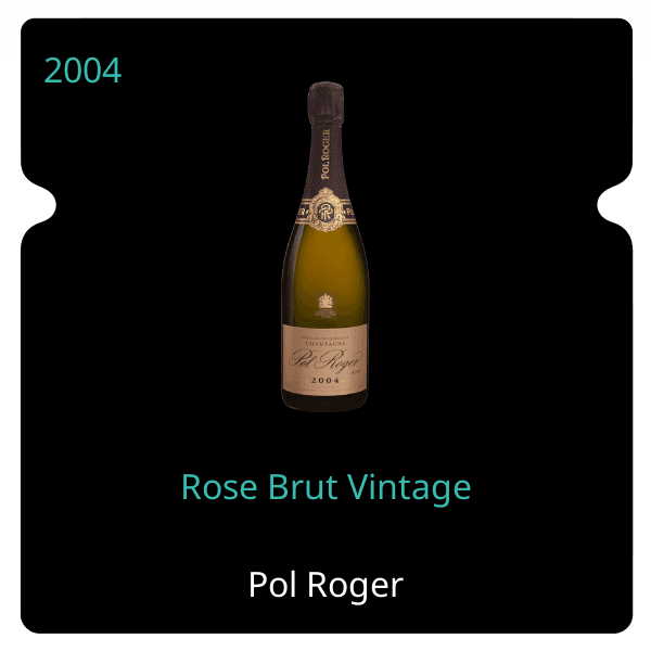 Pol Roger Rose Brut Vintage 2004