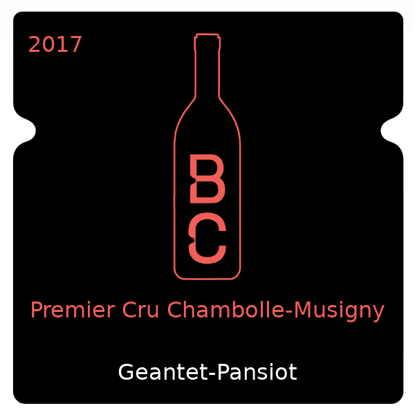 Geantet-Pansiot Premier Cru Chambolle-Musigny 2017