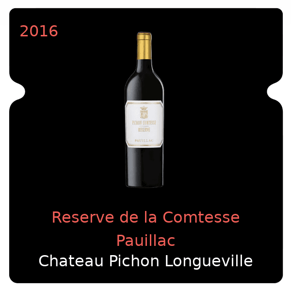 Pichon Longueville Comtesse de Lalande Reserve de la Comtesse Pauillac 2016