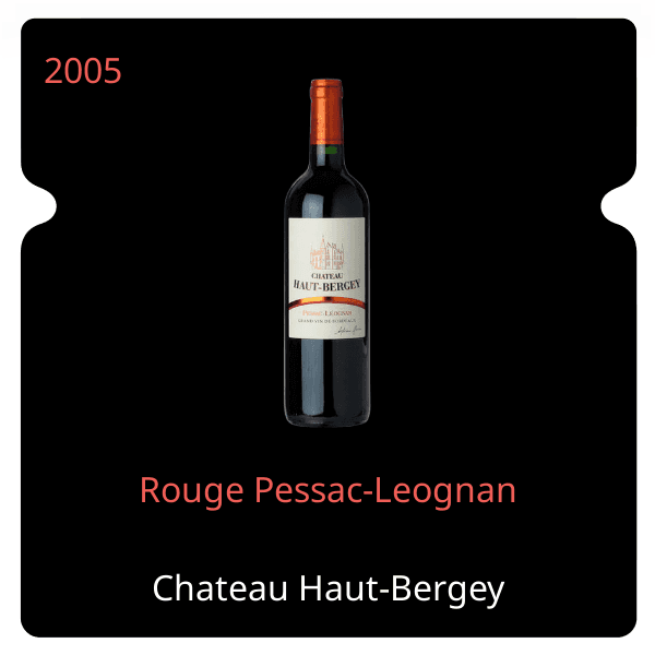 Haut-Bergey Rouge Pessac-Leognan 2005