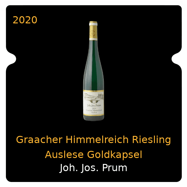 Joh. Jos. Prum Graacher Himmelreich Riesling Auslese Goldkapsel 2020
