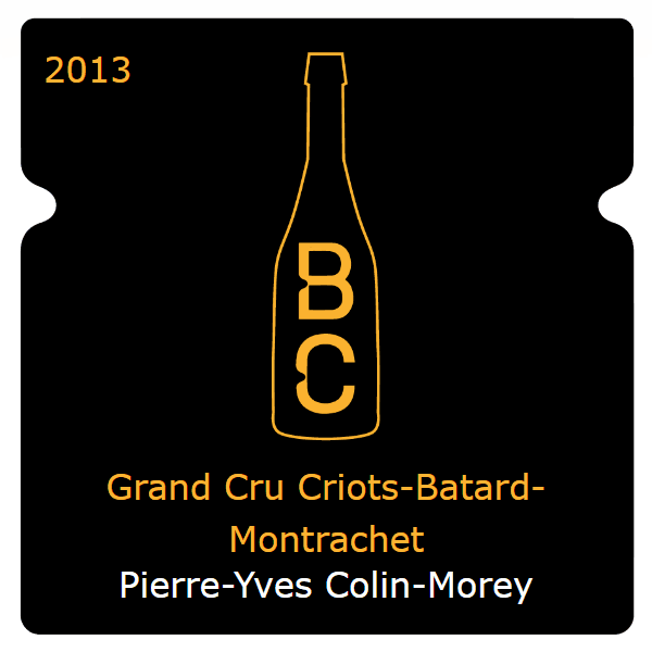 Pierre-Yves Colin-Morey Grand Cru Criots-Batard-Montrachet 2013