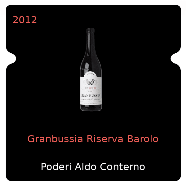 Aldo Conterno Granbussia Riserva Barolo 2012