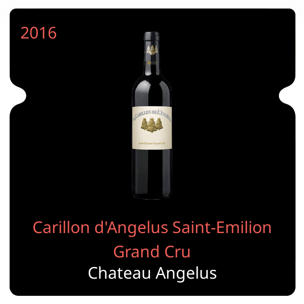 Angelus Carillon d'Angelus Saint-Emilion Grand Cru 2016