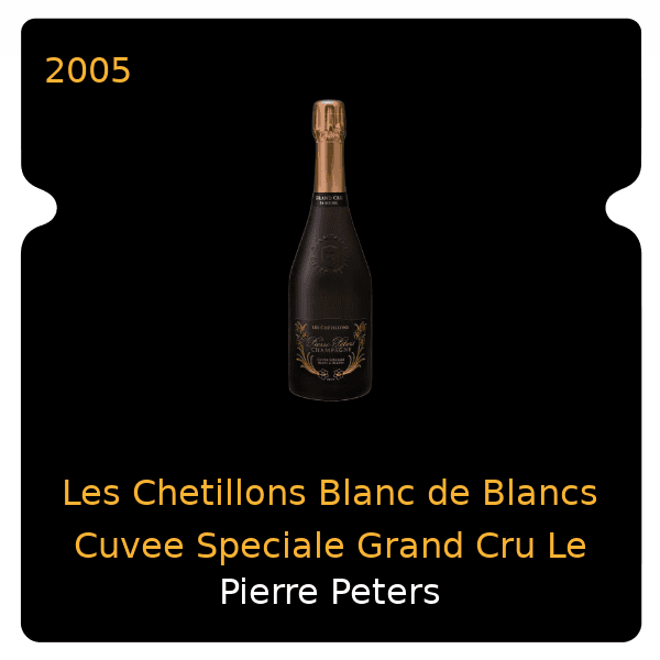 Pierre Peters Les Chetillons Blanc de Blancs Cuvee Speciale Grand Cru Le Mesnil 2005