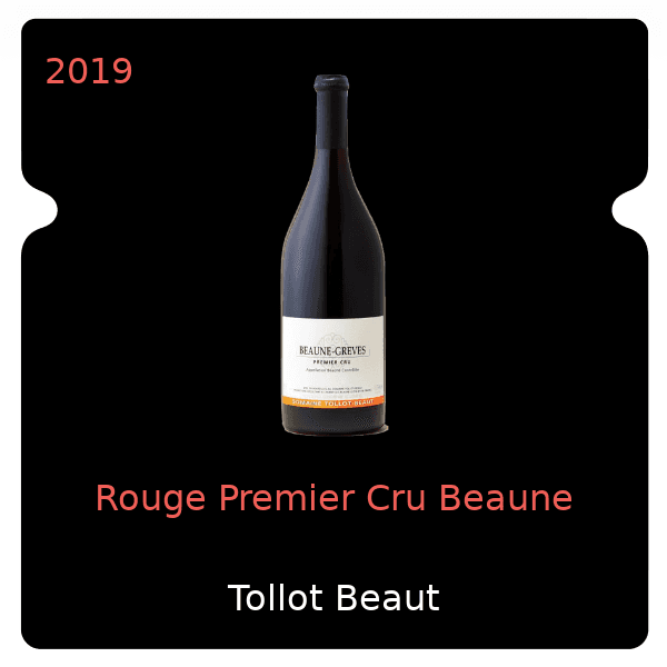 Tollot Beaut Rouge Premier Cru Beaune 2019