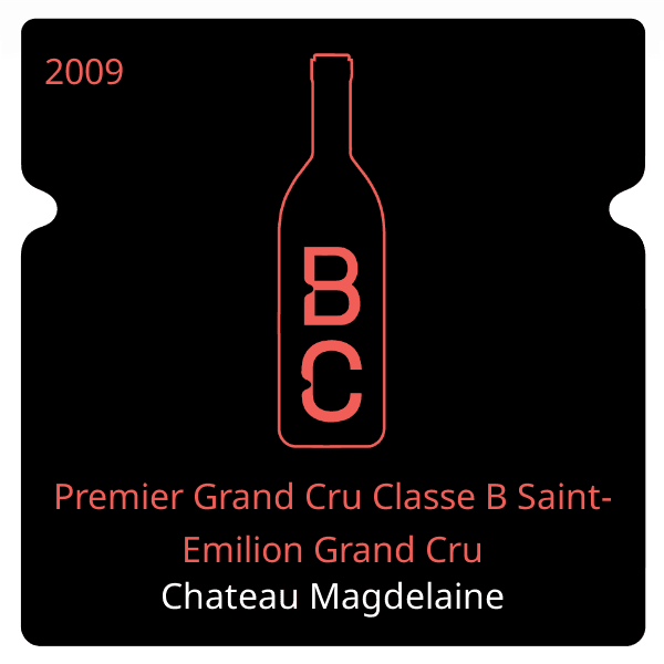 Magdelaine Premier Grand Cru Classe B Saint-Emilion Grand Cru 2009