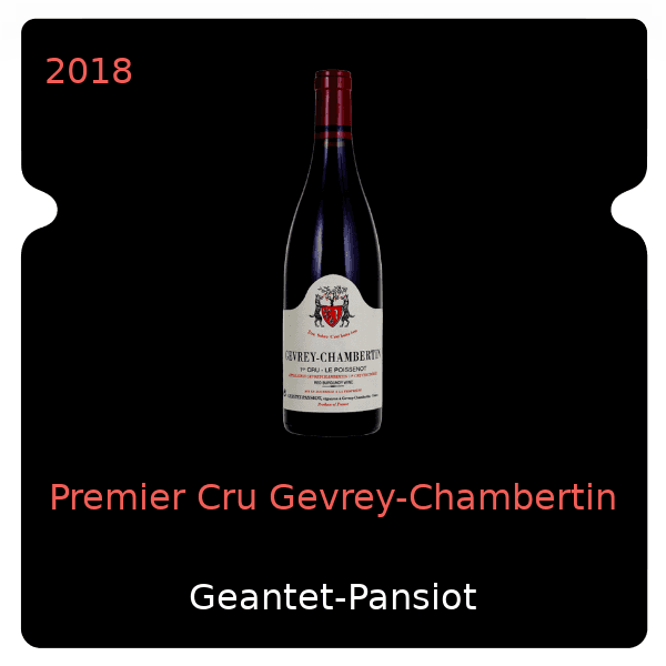 Geantet-Pansiot Premier Cru Gevrey-Chambertin 2018