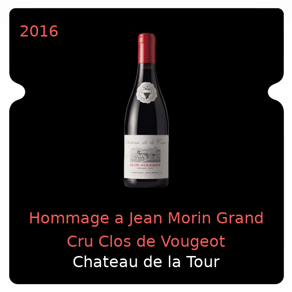 de la Tour Hommage a Jean Morin Grand Cru Clos de Vougeot 2016