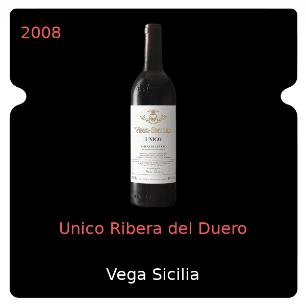 Vega Sicilia Unico Ribera del Duero 2008