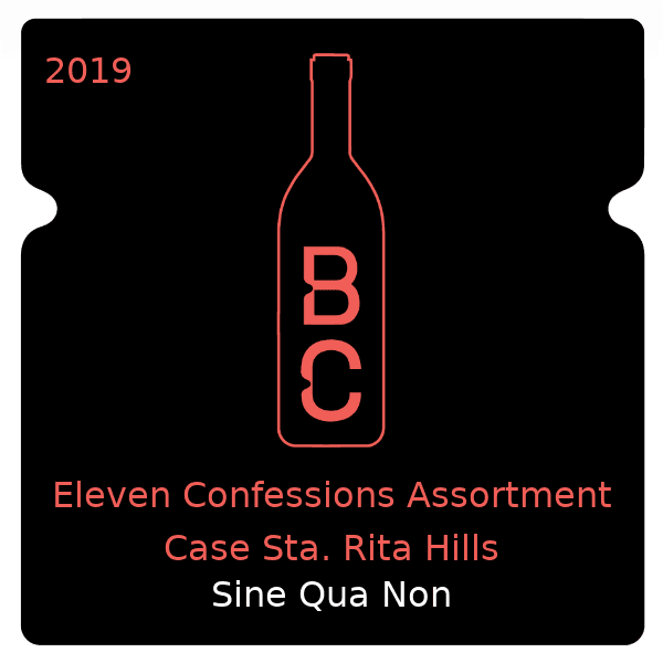 Sine Qua Non Eleven Confessions Assortment Case Sta. Rita Hills 2019