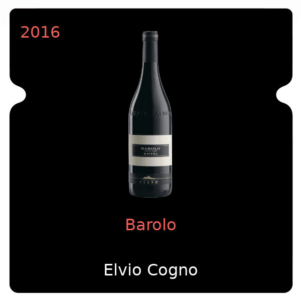 Elvio Cogno Barolo 2016