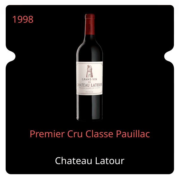 Latour Premier Cru Classe Pauillac 1998