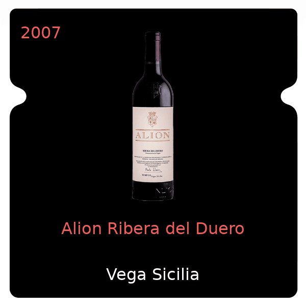 Vega Sicilia Alion Ribera del Duero 2007