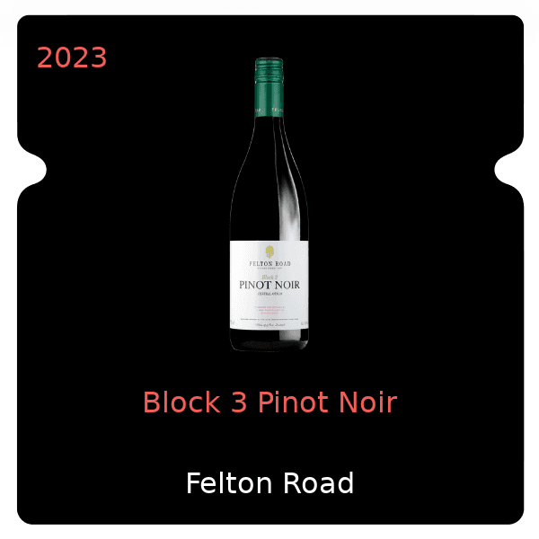 Felton Road Block 3 Pinot Noir 2023